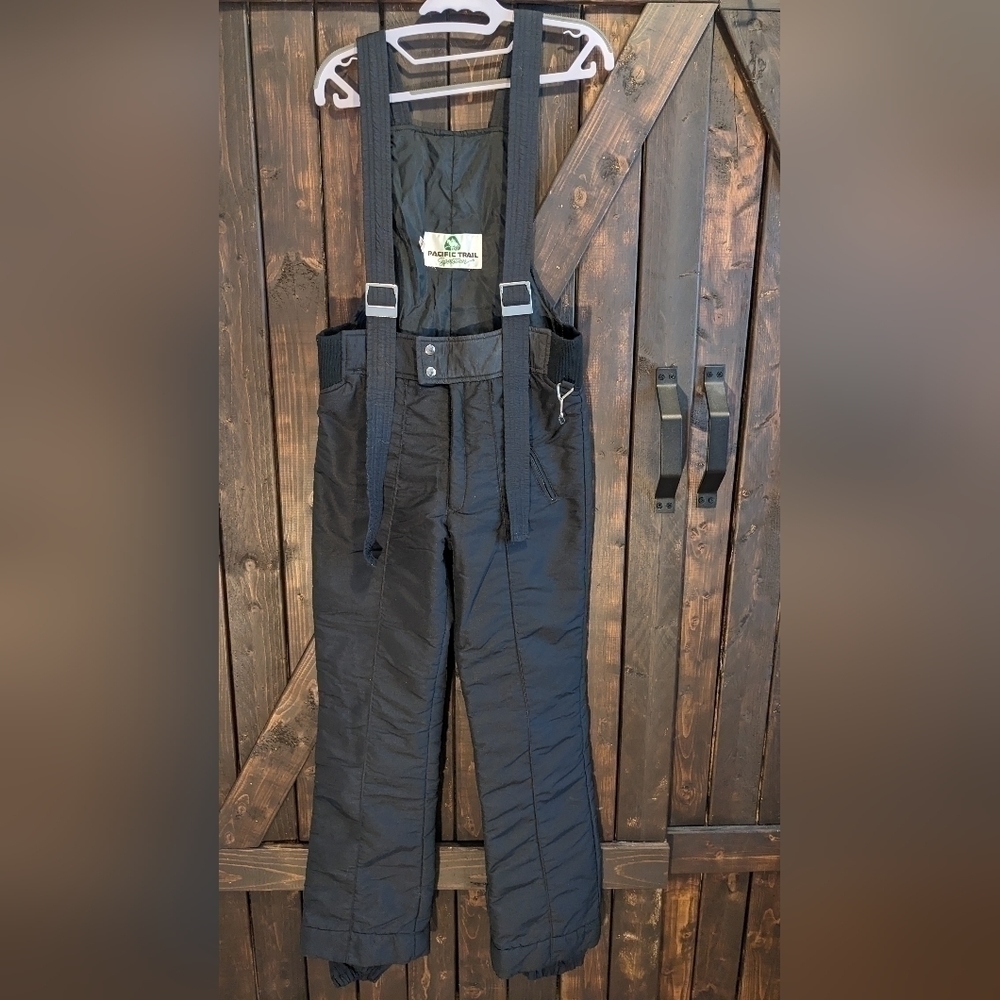 Pacific Trail snow pants, black with suspenders